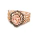 Le Vian Chocolatier® Ring Featuring 1.2 Ct. T.w. Peach Morganite™, 1/4 Ct. T.w. Chocolate Diamonds, 1/2 Ct. T.w. Vanilla Diamonds Set In 14K