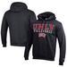 Men's Champion Black UNLV Rebels Stacked Logo Volleyball Eco Powerblend Pullover Hoodie