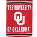 Oklahoma Sooners 28" x 44" Double-Sided Embossed Suede House Flag