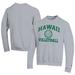 Men's Champion Gray Hawaii Rainbow Warriors Icon Logo Volleyball Eco Powerblend Pullover Sweatshirt