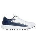 Skechers Men's GO GOLF Max 3 Shoes | Size 13.0 Extra Wide | White/Navy | Synthetic/Textile | Arch Fit