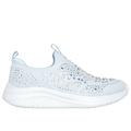 Skechers Girl's Ultra Flex 3.0 - Sparkle Show Stopper Sneaker | Size 13.0 | Light Blue | Textile/Synthetic | Machine Washable