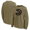 "Sweat-shirt ras du cou surdimensionné avec logo mono de marque fanatiques d'Atlanta Hawks - Femmes - Homme Taille: 2XL"