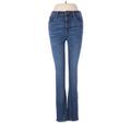 J.Crew Factory Store Jeggings - High Rise Boot Cut Boot Cut: Blue Bottoms - Women's Size 28 - Dark Wash