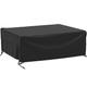 Large Garden Furniture Covers Waterproof Outdoor Furniture Covers, 215 x 215 x 87 cm Black Outdoor Garden Patio Furniture Set Cover, 600D Oxford Fabric, Anti-UV, Windproof Outdoor Protective Cover