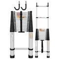 6.2M/20.3FT Multi Step Aluminium Ladder Telescopic Ladder, Extendable Loft Ladders Portable Telescoping Ladder Foldable Steps Ladder with EN131 Standard for RV Loft