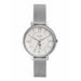 Women's Fossil Silver Colorado Rockies Jacqueline Stainless Steel Mesh Watch
