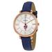 Women's Fossil Gold/Navy Washington Nationals Jacqueline Leather Watch