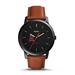 Men's Fossil Brown Los Angeles Angels Minimalist Leather Watch