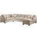 Gray Sectional - Braxton Culler Oliver 138" Wide Revolution Performance Fabrics® Corner Sectional Polyester/Revolution Performance Fabrics®/Cotton/Other Performance Fabrics | Wayfair