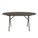 Correll, Inc. Circular Portable Folding Table Wood in Brown | 29" H x 60" L x 60" D | Wayfair CBZF60TF-01