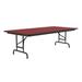 Correll, Inc. Rectangular Adjustable Folding Table Metal in Red/White | 32" H x 72" L x 36" D | Wayfair CFA3672PX-35