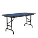 Correll, Inc. Rectangular Adjustable Folding Table Metal in Blue | 32" H x 72" L x 30" D | Wayfair CFA3072PX-37