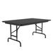 Correll, Inc. Rectangular Adjustable Folding Table Metal in Black | 32" H x 48" L x 30" D | Wayfair CFA3048PX-07