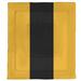 East Urban Home College Stripes Iowa Microfiber Single Reversible Comforter Polyester/Polyfill/Microfiber in Black/Yellow | King Comforter | Wayfair