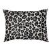 East Urban Home Seattle Throwback Football Outdoor Dog Pillow Metal in White/Black | Large (30" W x 40" D x 5" H) | Wayfair