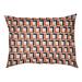 Wrought Studio™ Foucault Football Luxury Indoor Dog Pillow Polyester in Orange/Black | Small (28" W x 18" D x 4" H) | Wayfair