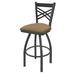 Holland Bar Stool 820 Catalina Swivel Counter Stool Upholstered/Metal in Gray/Brown | Counter Stool (25" Seat Height) | Wayfair 82025PW017