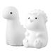 Globe Electric Company Dinosaur Duo Night Light Plastic in White | 9.01 H x 7.79 W x 7.79 D in | Wayfair 91004754