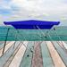 SereneLife Waterproof Boat Bimini Top Cover - 67-72" W 4 Bow Bimini Top Canvas Sun Shade Boat Canopy -1" Double Wall Aluminum Frame Tubes, 2 Straps | Wayfair