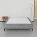 Spinal Solution 15" Premium Velvet Material Wood Box Spring/Bed Frame, Durable, Stylish, Multi Color Upholstered/Velvet in Gray | Wayfair