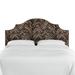 Etta Avenue™ Bailey Nail Button Notched Neo Leo Panel Headboard Upholstered/Linen/Cotton in Brown | King | Wayfair 6540A6F3D685483382CF0B76EF722657