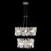 Allegri by Kalco Lighting Glacier 1 - Light Unique/Statement Tiered Pendant w/ Crystal Accents in Black | Wayfair 030256-052
