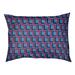 Wrought Studio™ Bonheur Football Luxury Outdoor Dog Pillow Metal in Red/Blue | Large (40" W x 30" D x 5" H) | Wayfair