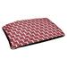 Wrought Studio™ Tuileries Football Luxury Outdoor Dog Pillow Metal in Red/Gray/White | Extra Large (50" W x 40" D x 6" H) | Wayfair