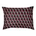 Wrought Studio™ Tuileries Football Luxury Outdoor Dog Pillow Metal in Red/White/Black | Large (40" W x 30" D x 5" H) | Wayfair