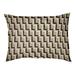 Wrought Studio™ Bonheur Football Luxury Indoor Dog Pillow Metal in White/Black | Large (40" W x 30" D x 5" H) | Wayfair