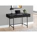 Latitude Run® Computer Desk, Home Office, Laptop, Storage Drawers, 48"L, Work, Metal Wood/Metal in Black | 30 H x 47.25 W x 23.75 D in | Wayfair