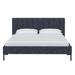 AllModern Tomas Upholstered Low Profile Platform Bed Metal in Black | Twin | Wayfair FF66728FDD5C46C3AF7F5F178827742D