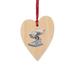 The Holiday Aisle® Merciless the Flaming Skybird Wooden Christmas Holiday Shaped Ornament Wood in Brown/Gray | 3 H x 3 W x 1 D in | Wayfair