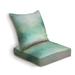 Eider & Ivory™ Indoor/Outdoor Seat/Back Cushion Polyester in Green | 5 H x 25 W x 25 D in | Wayfair 4A24ED50C0F249AFAA39CB819CECA792