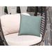 East Urban Home 17" X 17" Gray & Black Blown Seam Solid Color Lumbar Indoor Outdoor Pillow Polyester in Green | 20" x 20" | Wayfair