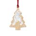 The Holiday Aisle® Gydro Wooden Christmas Holiday Shaped Ornament Wood in Black/Brown/White | 3 H x 3 W x 1 D in | Wayfair