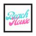 Latitude Run® Beach House - Picture Frame Textual Art Paper in Pink | 12 H x 12 W x 1 D in | Wayfair B7BC8D7943C0496A9A7C2F2CE3916C46