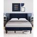Latitude Run® Maget Upholstered Bed Upholstered in Blue | 42.9 H x 78.5 W x 85.2 D in | Wayfair E03B1972E25645D3AD5AA572B1C87386