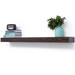 Millwood Pines Audain Floating Pine Solid Wood Fireplace Shelf Mantel in Brown/Green | 3 H x 48 W x 8 D in | Wayfair
