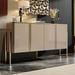 Everly Quinn Dessel 47.24" Sideboard Wood in Brown | 35.43 H x 47.24 W x 15.75 D in | Wayfair 818A8015BC0A403C95092785CFE579FC