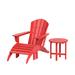 Beachcrest Home™ Shaunna Plastic Adirondack Chair w/ Ottoman in Red | 36.4 H x 29.5 W x 34.25 D in | Wayfair 2A8DB2D40699475C9A14A12B2D9B601A