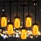 Guirlande lumineuse à 10LED 23 pieds effet flamme lumière scintillante pour jardin café noël