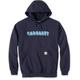 Carhartt Rain Defender Lose Fit Midweight Logo Graphic Hoodie, blau, Größe S