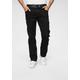 Stretch-Jeans WRANGLER "Greensboro" Gr. 32, Länge 32, schwarz (black valley) Herren Jeans Stretch