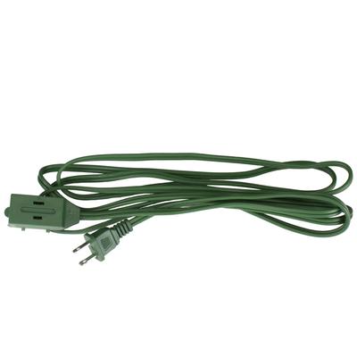 9' Indoor Power Extension Cord with 3-Outlets and Safety Lock