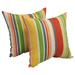 Blazing Needles 17-inch Square Polyester Outdoor Throw Pillows (Set of 2)