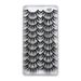 False Eyelashes Lashes Pack 10 Pairs 8D Dramatic Eyelashes Wispy Cat Eye Style Volume Eye Lashes Multipack Cluster Glue Full Lashes Cases Empty Big Dramatic Lashes Very Long