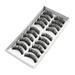 CAKVIICA 10 Pairs Of false Eyelashes Natural False Eyelashes Thick Cross Eyelashes Black