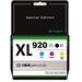 Restored HP 920XL Compatible InkjetsClub Ink Cartridge Replacement Value Pack HP 920 Compatible with HP Officejet 6500 6000 7000 7500 6500A 7500A Printers. Black Cyan Magento Yellow Cartridges (4 Pack) (Refurbished)